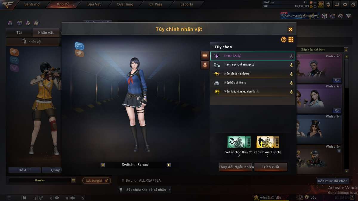 shop acc cf uy tin gia re